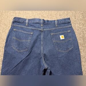 Carhartt Relaxed Fit Jeans Mens 38x30 blue Cotton Durable Heavy Work 381-83
